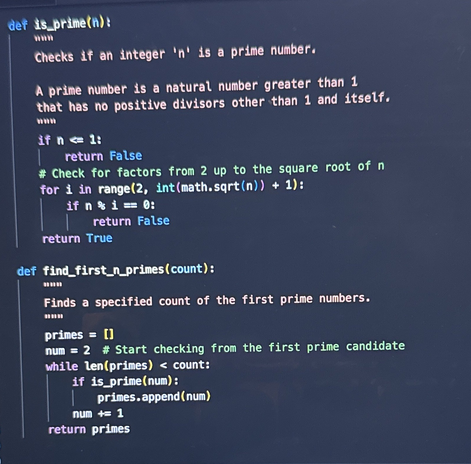 Code on Screen