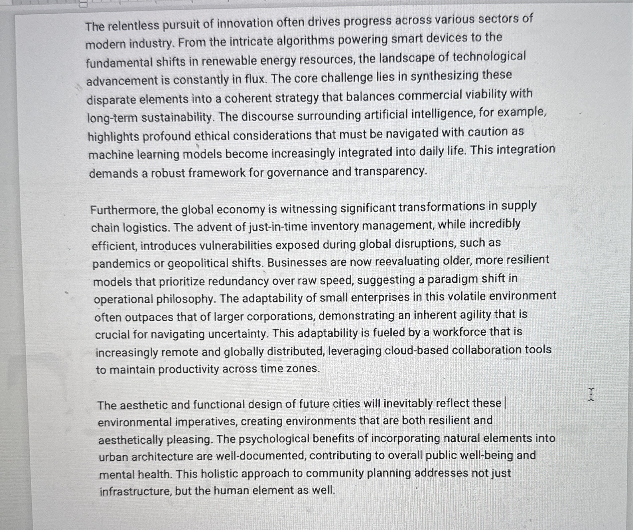 Document or printed text